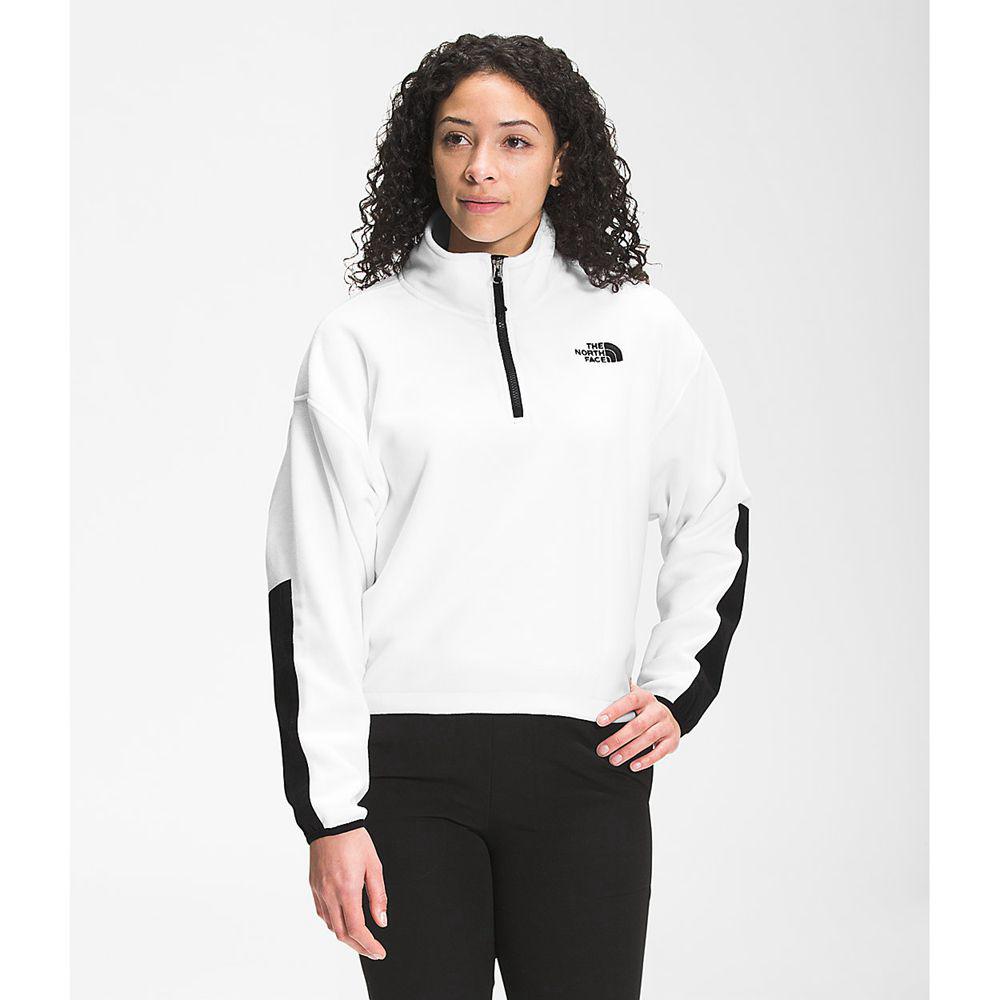 The North Face Tka Kataka ¼ Zip Γυναικεια Fleece - Ασπρα (GXLZ26948)